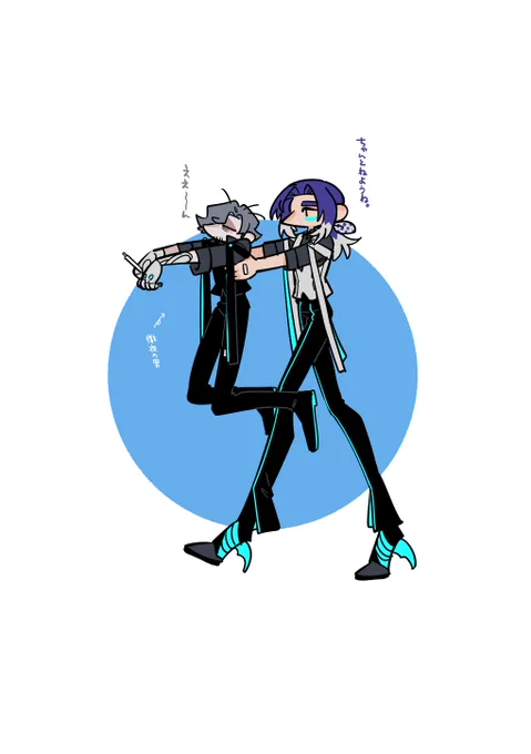 これは徹夜してたらぼよんに捕まるぼさんの絵