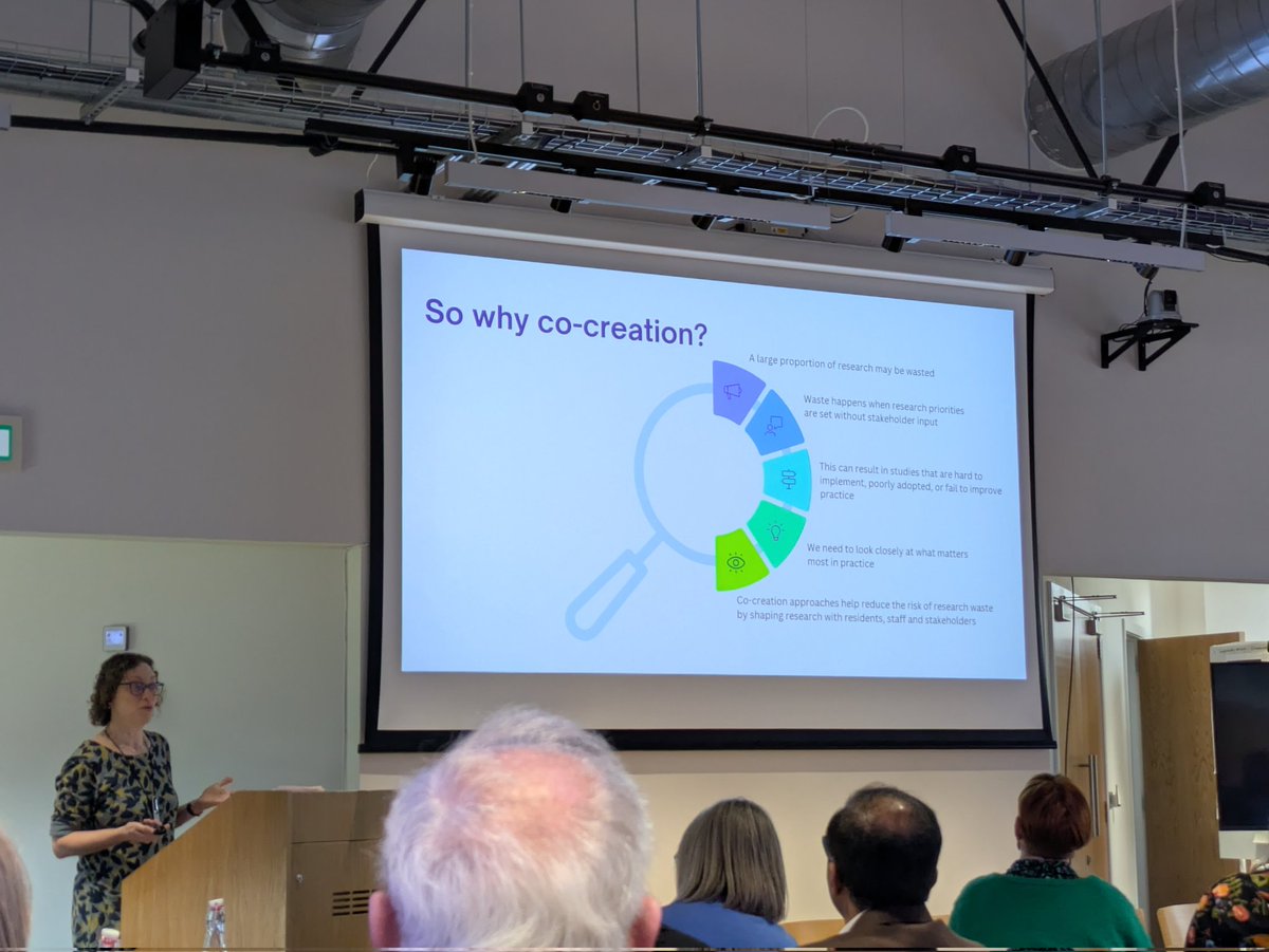 Justacarehomeg1's tweet image. Opening with the #why #research in #carehomes is important - ensuring relevance to care practice and those who receive care, ensuring time &amp;amp; resources aren't wasted on unsustainable research.