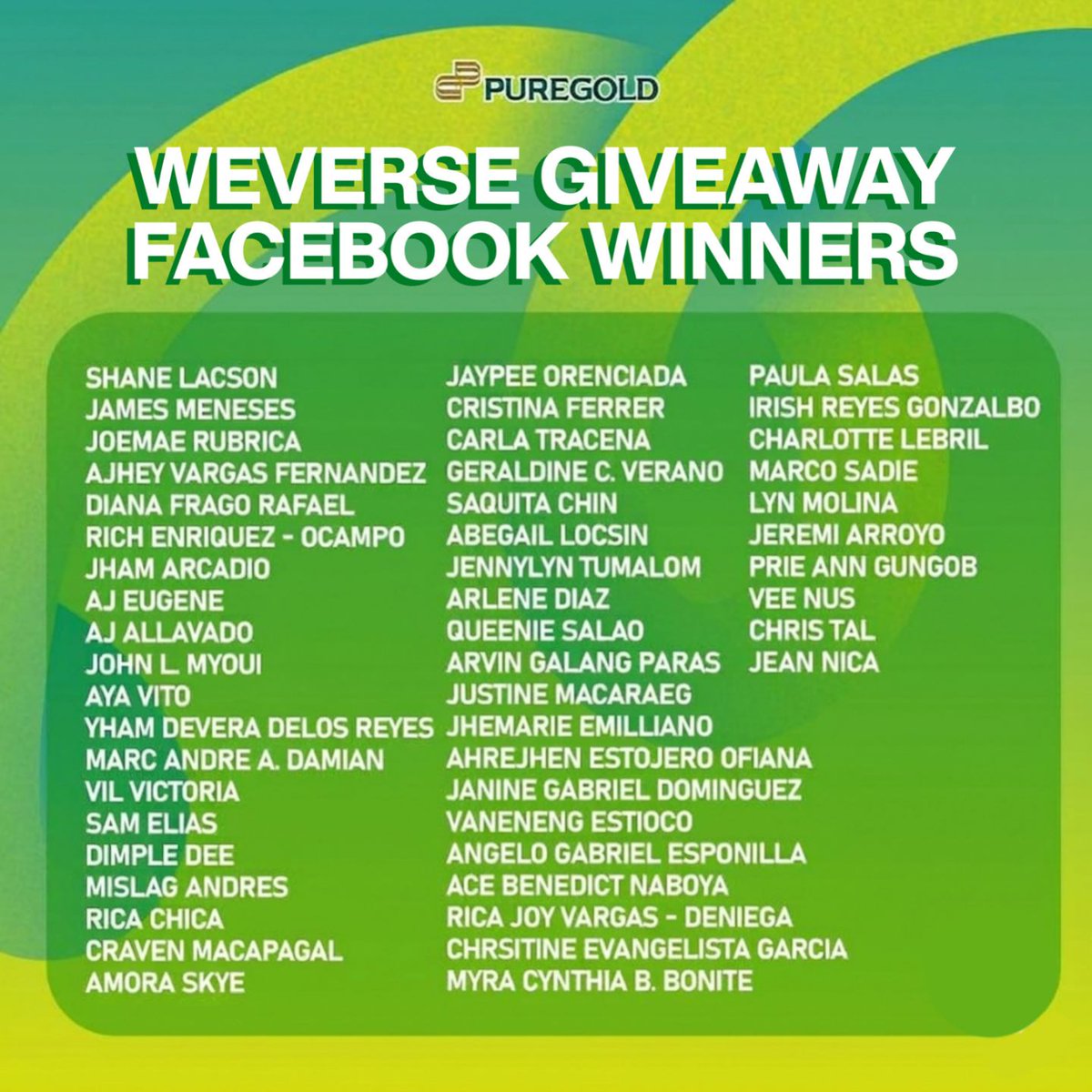 Puregold_PH's tweet image. Winner na naman kayo kay Tita Ninang, BLOOMs and A'Tin! 🤩

Congratulations sa mga nanalo ng BINI and SB19 Puregold Chibi Merch mula sa ating Weverse giveaway sa Facebook at X!

Continue supporting our BINI and SB19 members and join their Weverse Community!

For prize redemption,