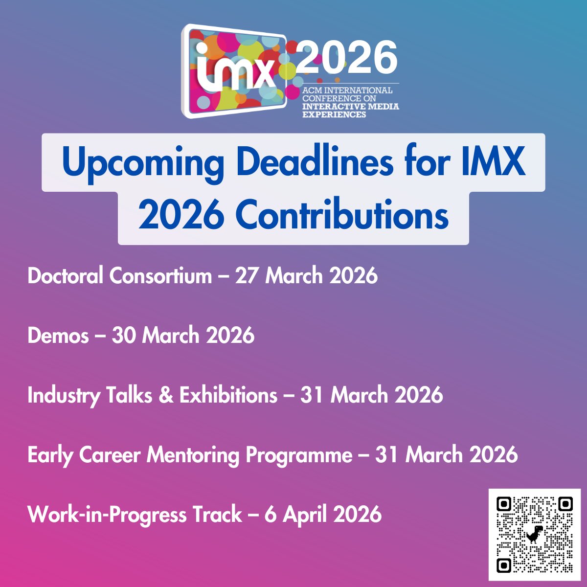 ACM Interactive Media Experiences (IMX) tweet media