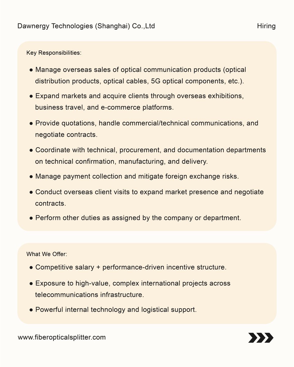 Dawnergy-fiber optic solutions provider tweet media