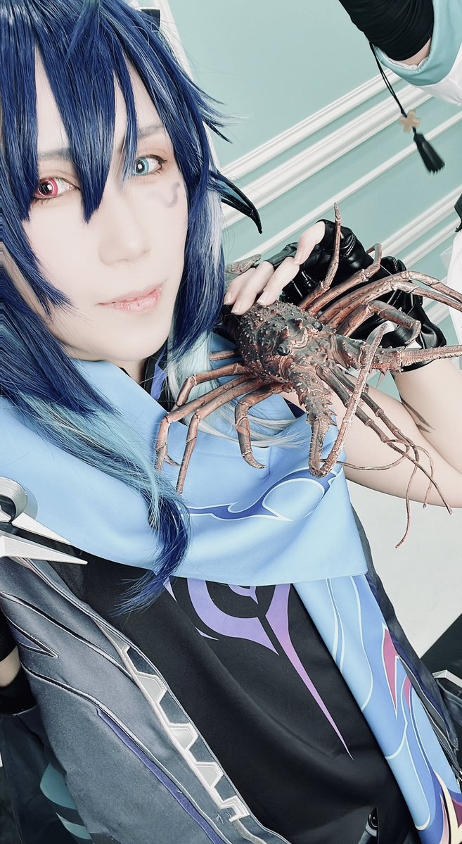 伊勢海老とのツーショット❤️