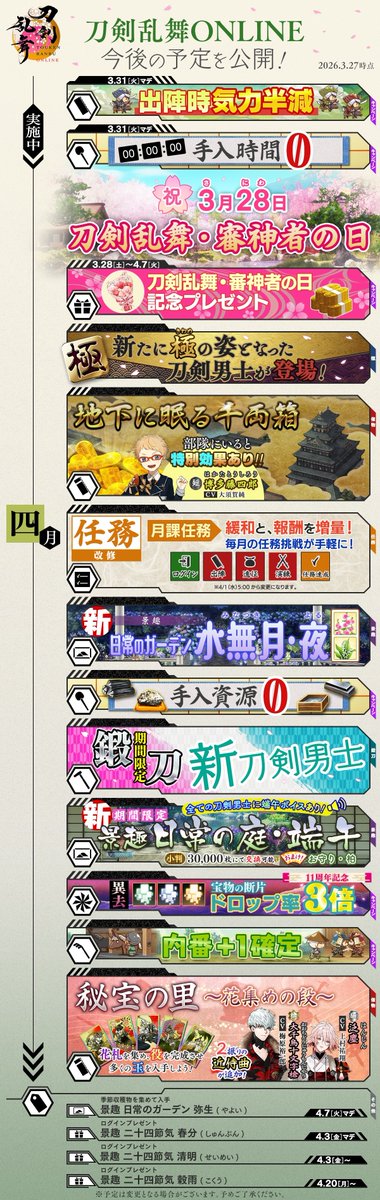 刀剣乱舞ONLINE【運営】 tweet media