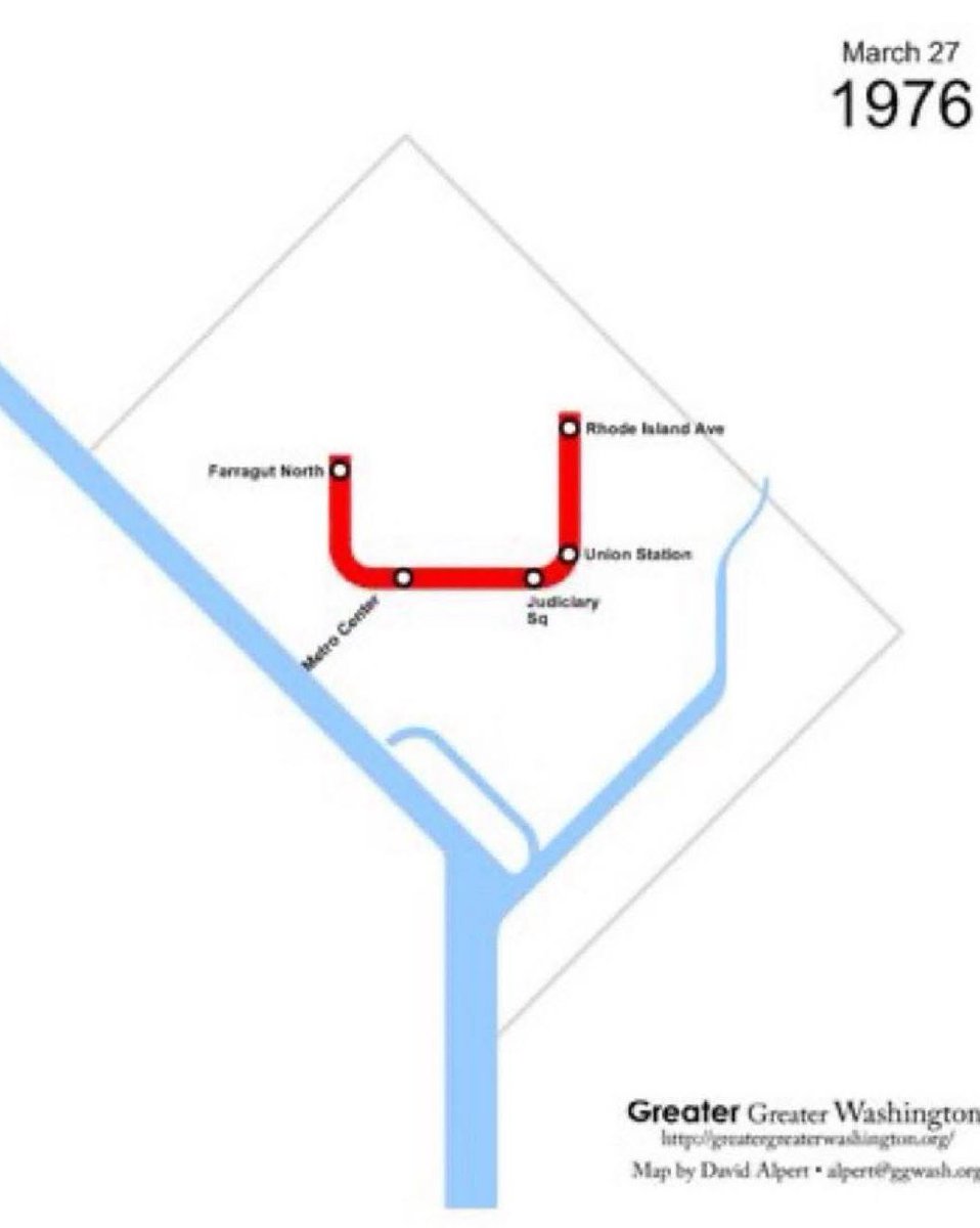 dcmilitarytour's tweet photo. #HappyBirthday Metro Rail born #OnThisDay 50 years ago. Here’s a comparison of the then and now system maps. We encourage our customers to take the Metro, perhaps to and from dinner or an evening event, to experience our safe, clean, and efficient system. @wmata https://t.co/meroYeUHWs
