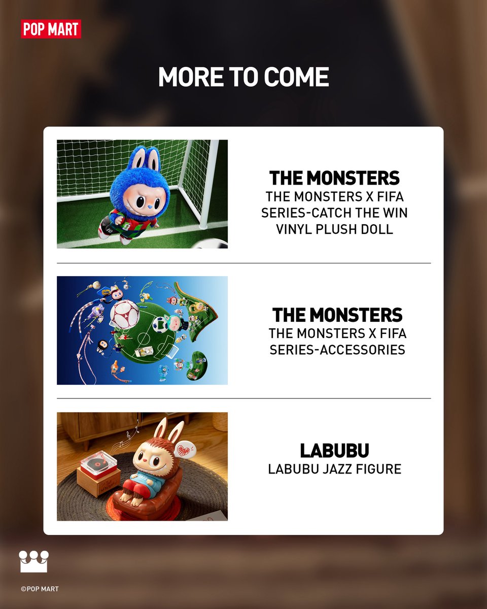 POPMARTGlobal's tweet image. 📅New drop coming soon! Stay tuned and follow
@POPMARTGlobal for all the latest updates!

#POPMART #blindbox #arttoys #newrelease #comingsoon