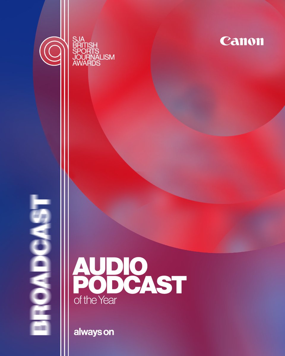 SportSJA's tweet photo. 🎧 In a change to last year’s edition of the SJA Awards, we now have Broadcast categories for two Audio Podcast prizes.

Here is the #SJA2025 shortlist for Audio Podcast - ‘Always On’ which is for podcasts with a continuous, recurring release:

Football Clichés – Football Clichés
No Balls – BBC
P1 with Matt & Tommy – Stak
Rugby Union Weekly – BBC Radio 5 Live
Sky Sports Cricket Podcast – Sky Sports
The Guardian Football Weekly – The Guardian
The Sports Agents – Global Media Group

#sportspodcast #sportsbroadcasting #sportsmedia