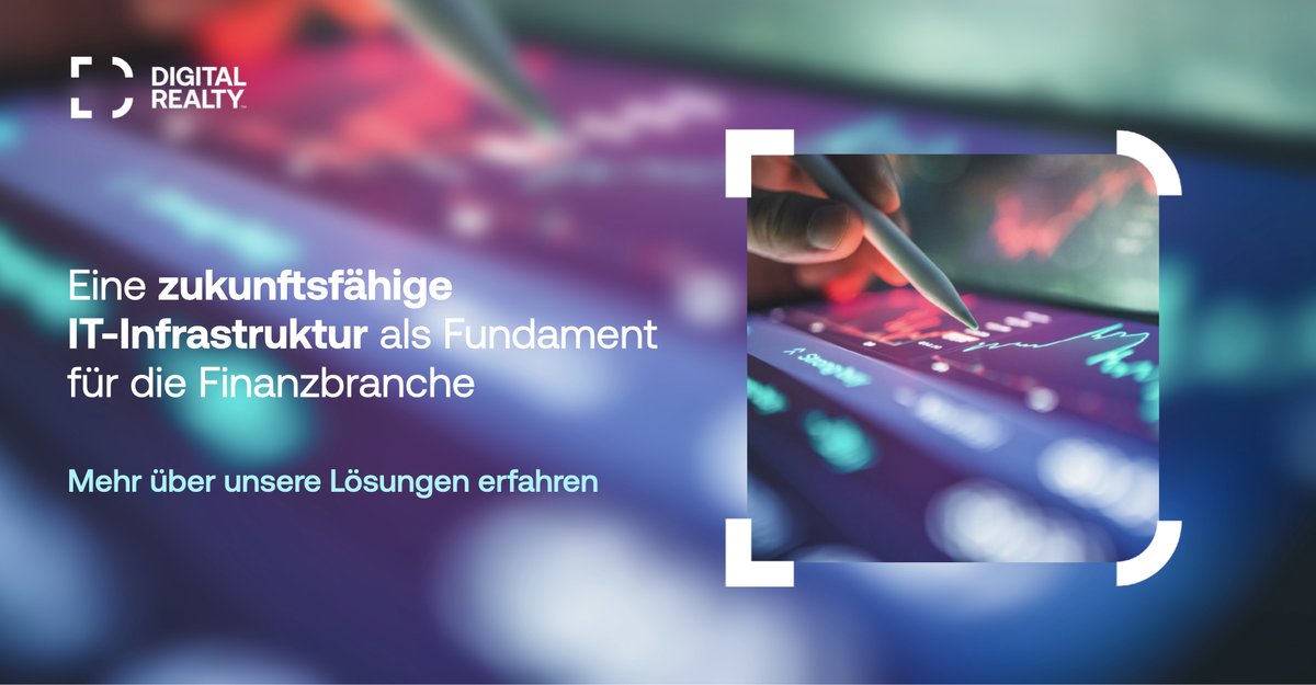 digitalrealtyDE's tweet photo. Bei Digital Realty können Finance-Unternehmen Ihre KI-Projekte: 
- vorausschauend planen,
- risikofrei testen, 
- schnell implementieren und
- jederzeit auch kurzfristig skalieren. 

https://t.co/BEiwcHss0J

#TheDataMeetingPlace
#WhereTomorrowComesTogether
#PlatformDIGITAL https://t.co/xNKD8Xujbw