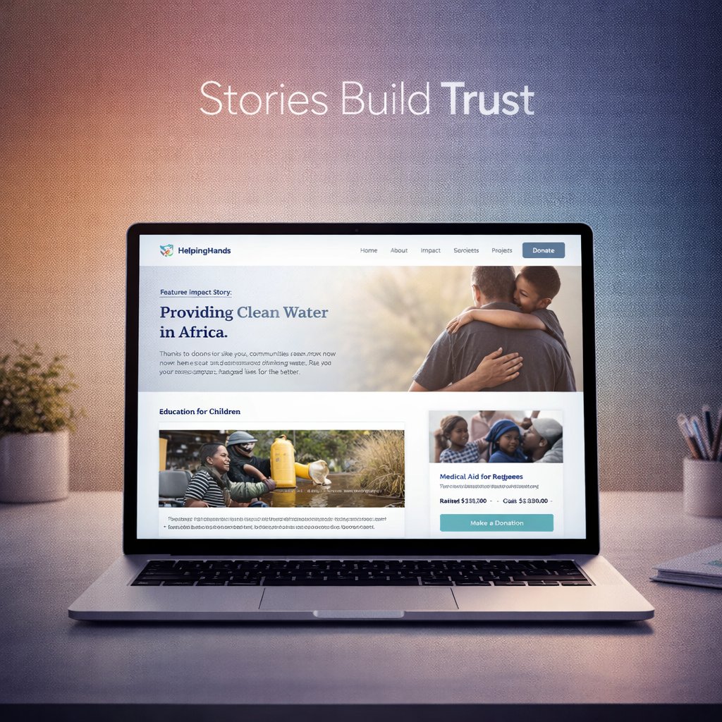 ShakilA21545454's tweet image. People don’t donate to pages—they connect with stories. A strong #charity #website uses #storytelling to build trust, show impact, and inspire action. Better #webdesign creates real #connection and drives support.