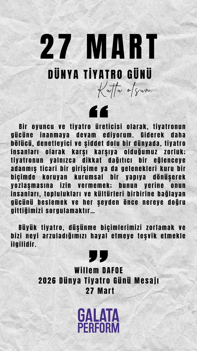 GalataPerform tweet media