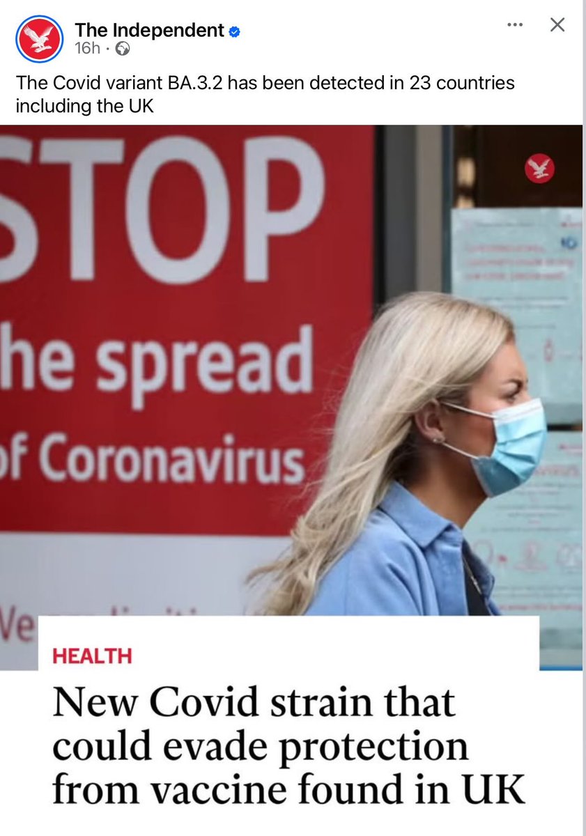 DaysOfNoahh's tweet image. BA.3.2 in 23 countries.
#Numbers, people. 32 - 23. These are fake/scripted news events markers. 

Seems we're heading right into #Convid2. So what have YOU been doing the last 5 years to put yourself in a better position than last time? Or will you be victim again to the madness?