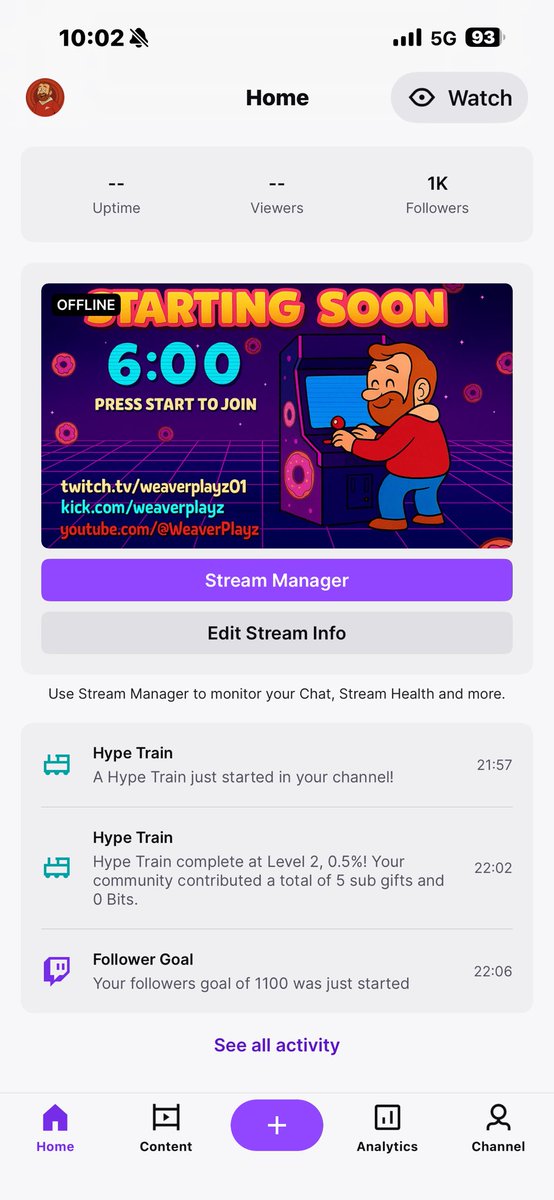 WeaverPlayz - Twitch Affiliate tweet media