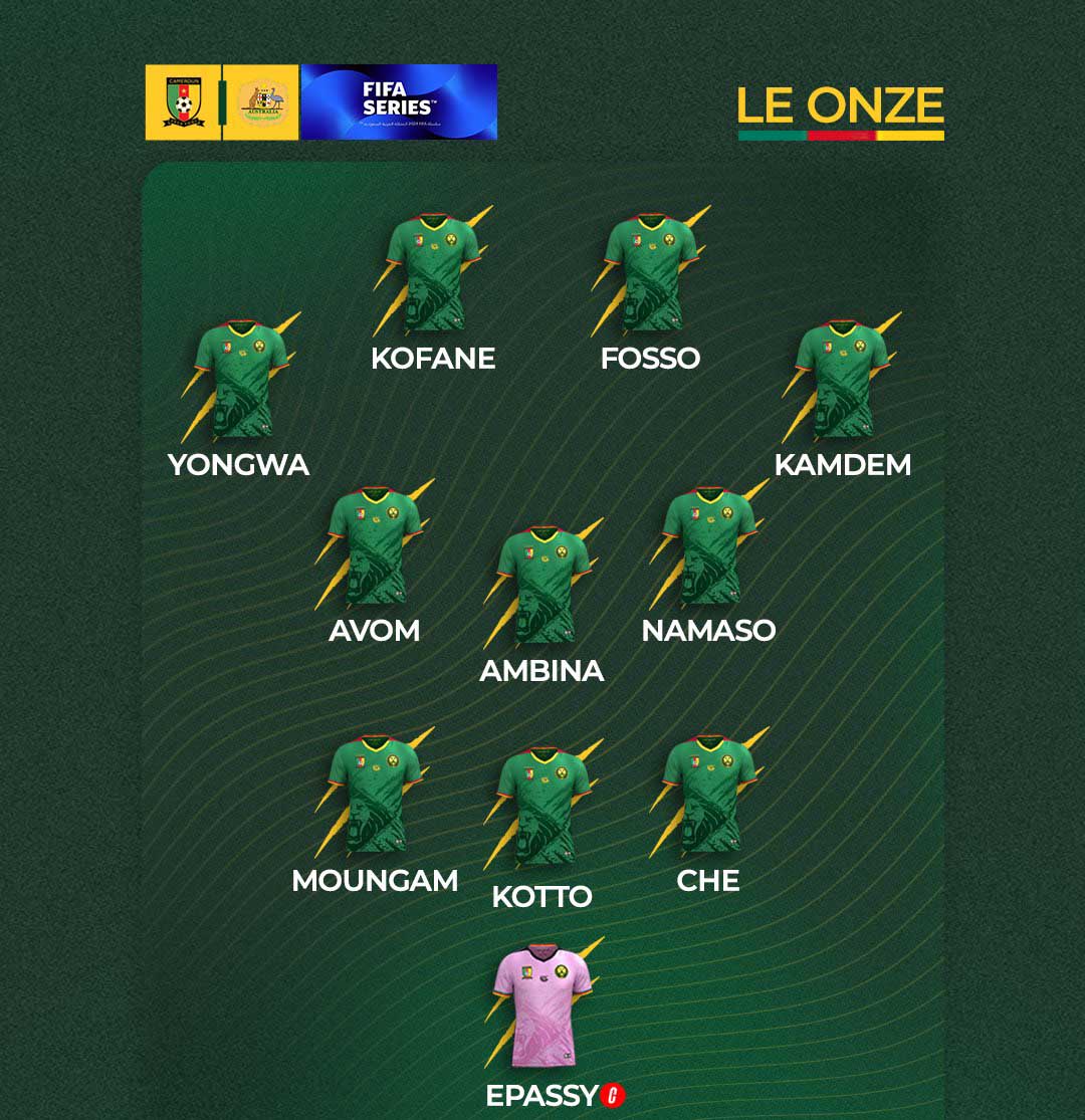 PremierBetCM's tweet image. 🔴 Le XI des Lions indomptables qui affronte actuellement l’Australie. 🇨🇲🇦🇺

Match nul 0-0 Mi temps

#PremierBetCM  #AUTCMR