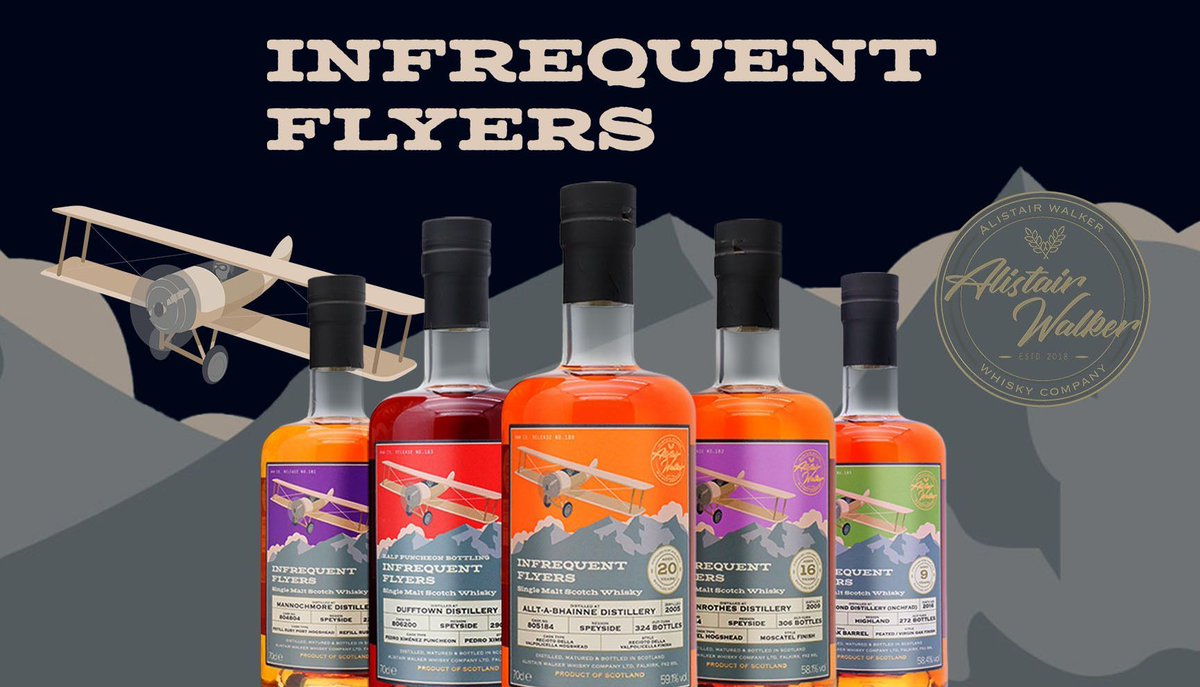 HTFWhisky's tweet photo. Infrequent Flyers is a series of single cask bottlings of Scotch whiskies sourced from the many distilleries throughout Scotland.
https://t.co/GMl99BTWQO
#infrequentflyers #singlemalt #whisky #scotchwhisky #independentbottler #whiskyshop #hardtofindwhisky #hardtofind #htfw https://t.co/zHKaUbx5Xt