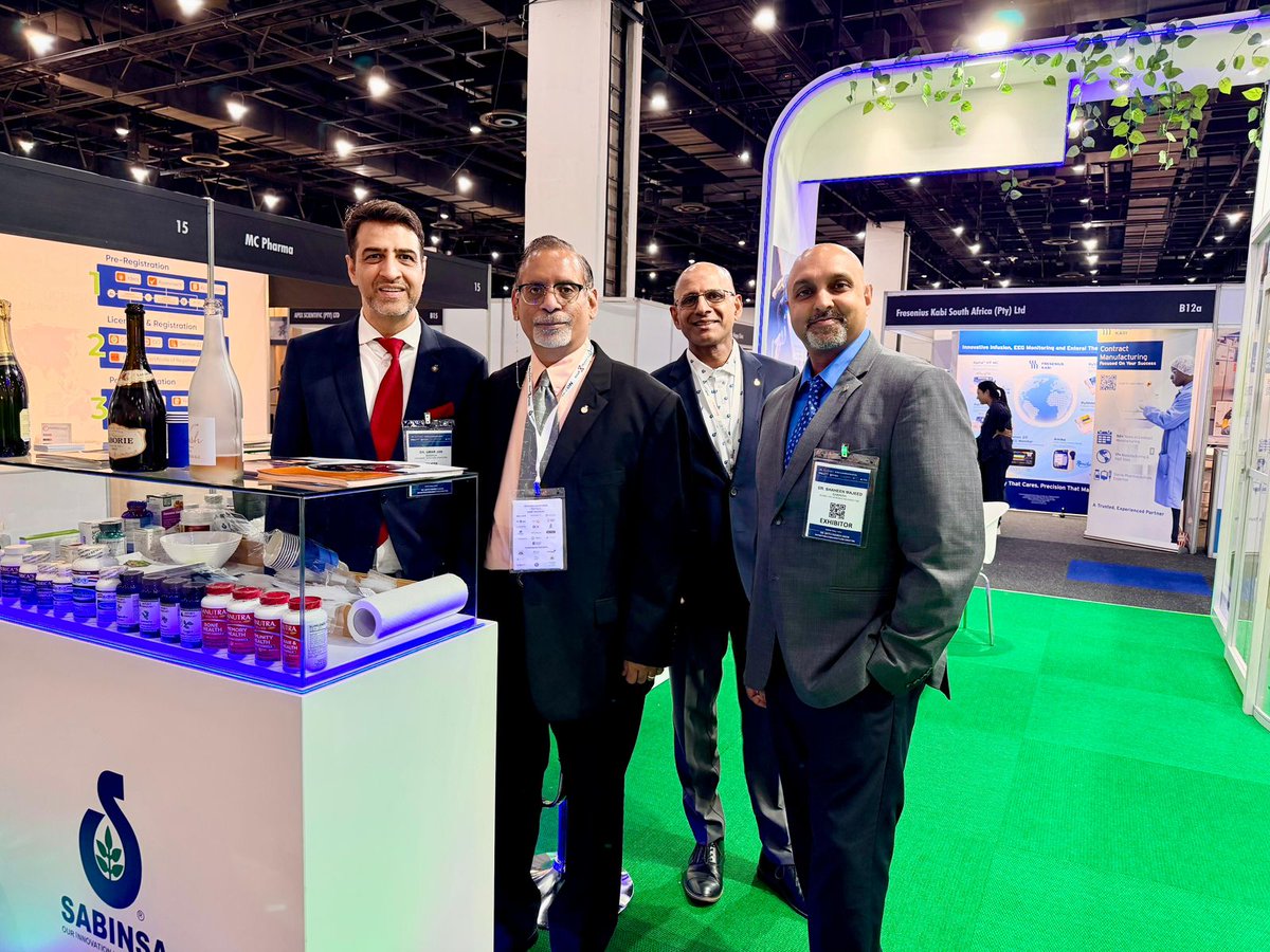 sabinsa's tweet image. Sabinsa had a remarkable presence at SAPHEX 2026, held at the Sandton Convention Centre, Johannesburg, South Africa, on 25-26 March 2026. Day 2 was truly energizing and insightful! We sincerely thank everyone who visited our stand A17.

#SAPHEX2026 #Sabinsa #HealthcareInnovation