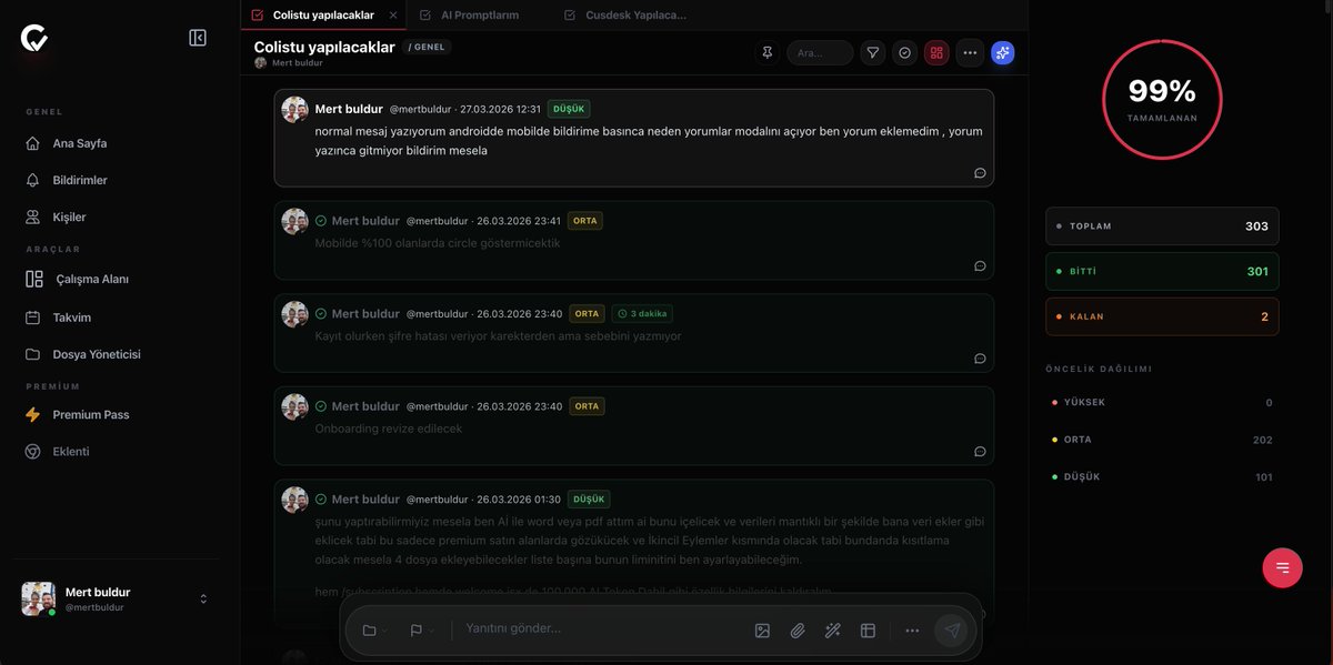 Colistu artık MVP’den çıktı 🚀

Android, iOS ve web’de yayında!
Görevlerini planla, takip et, organize ol.
Basit ve hızlı bir iş yönetimi için denemeye değer 👇
#startup #productivity #taskmanagement
