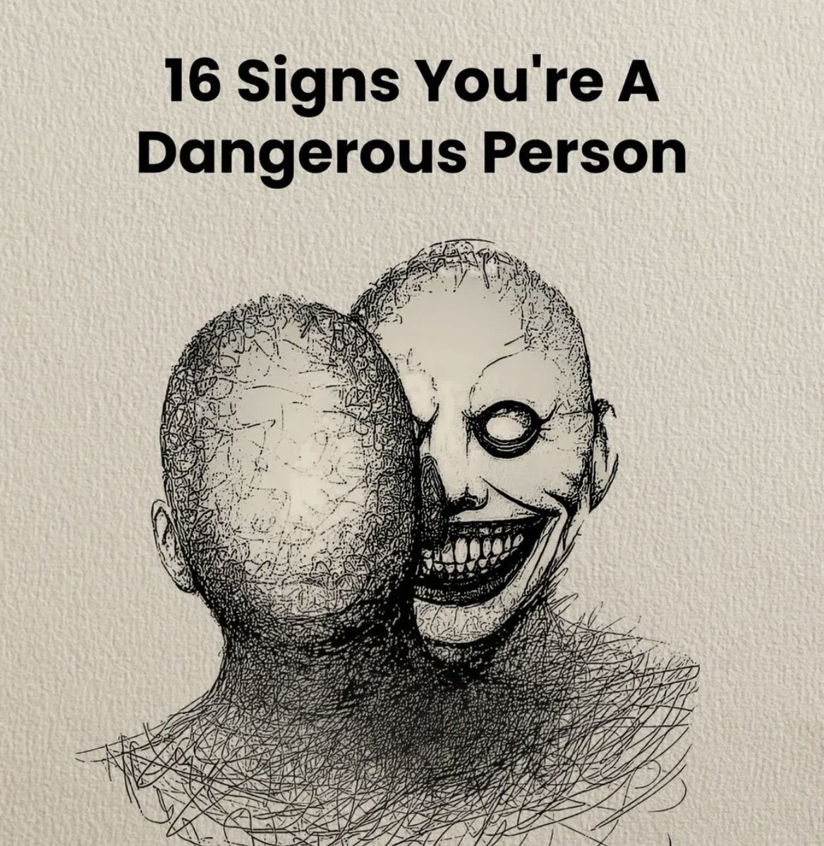 16 Signs you're a dangerous person..

-Check Thread-👇