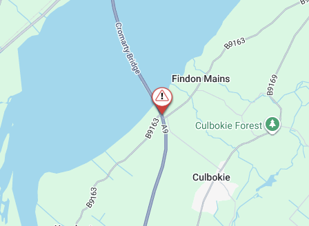 trafficscotland's tweet image. ❗️NEW 🕐10:10

#A9 - South of Cromarty Bridge

The #A9 just South of the Cromarty Bridge is partially blocked due to a collision.

Police are managing traffic but please #takecare on approach.

@NWTrunkRoads