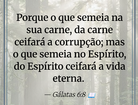 BrasaSempreViva's tweet photo. "Como a justiça encaminha para a vida, assim o que segue o mal vai para a sua morte."
Provérbios 11:19 https://t.co/2iW4DD9TYI