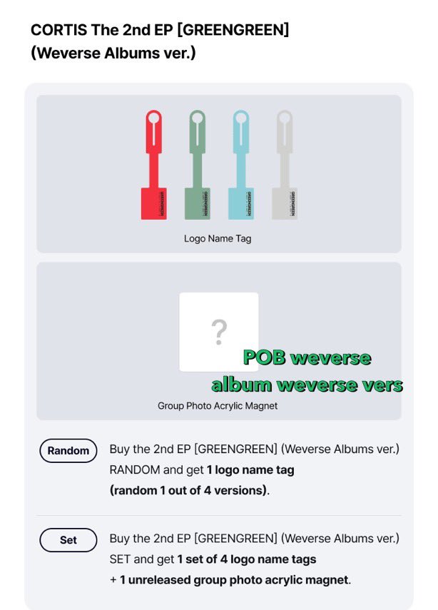 INA GO🇲🇨 OPEN PO ALBUM CORTIS GREENGREEN tweet media