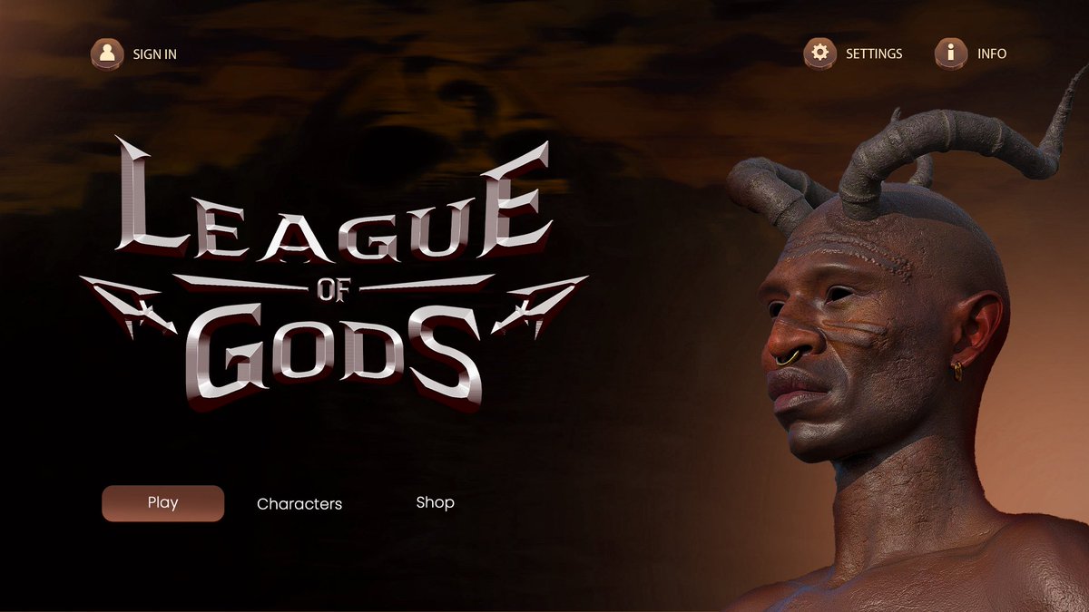 leopardskins_tm's tweet photo. Official Game Title Design for our upcoming game, League Of Gods. https://t.co/BRq1HxuKgW