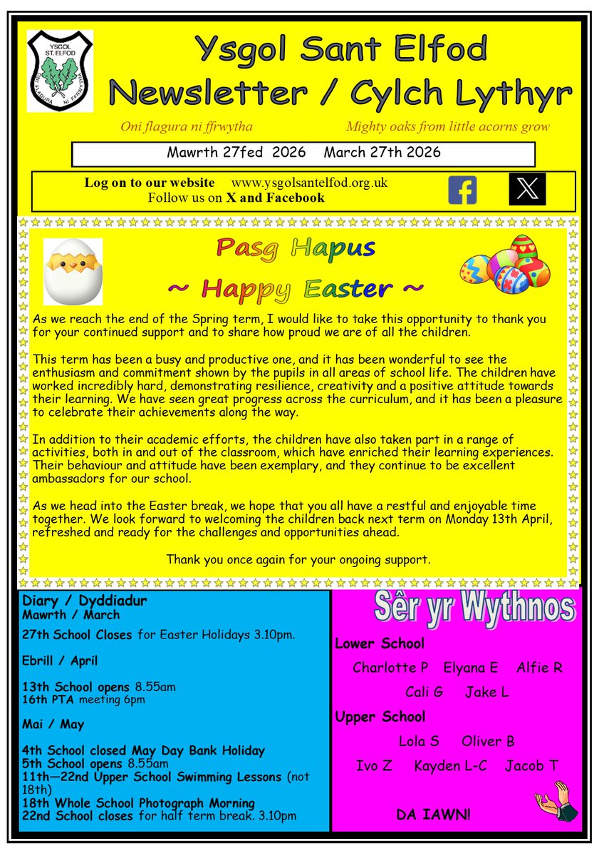@Ysgol Sant Elfod Abergele tweet media
