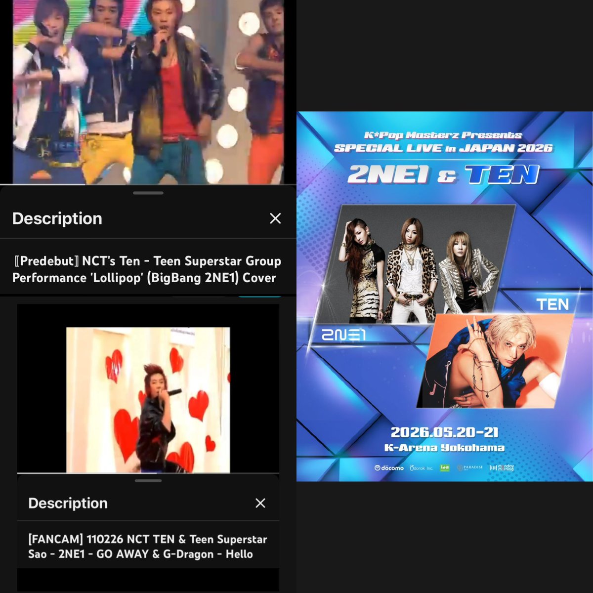 From covering 2NE1 songs as TNT to holding a joint concert with 2NE1 as TEN