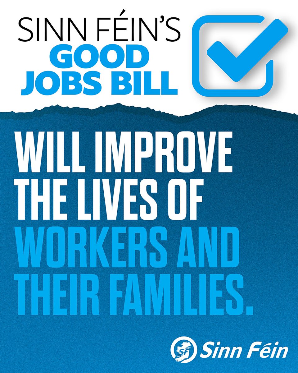DeclanKearneySF's tweet image. The Good Jobs Bill is aimed at bringing benefits to every working family across the north

#GoodJobsBill #Equality 

#WorkingForAll