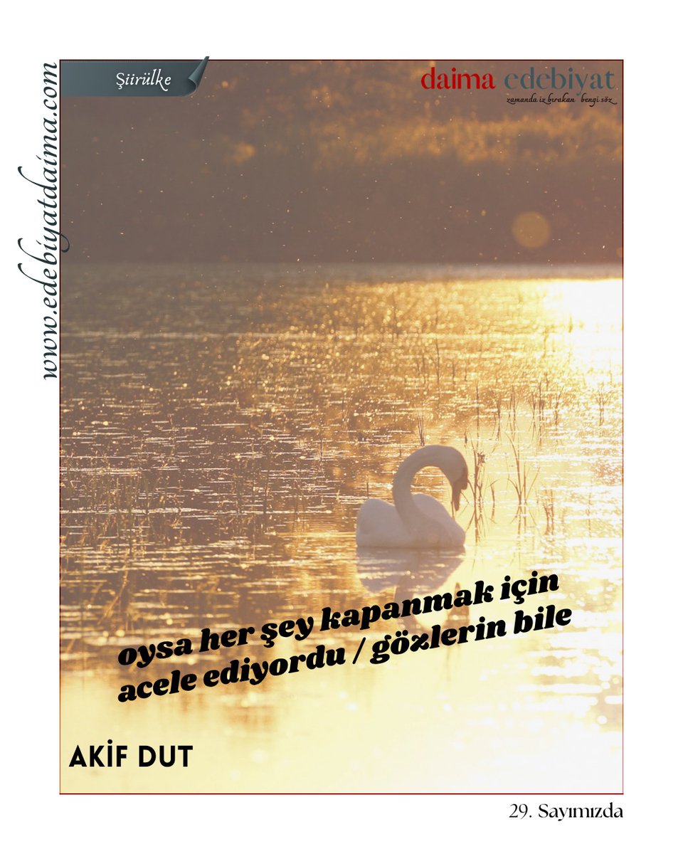 Daima Edebiyat • Kültür, Sanat, Edebiyat Dergisi tweet media