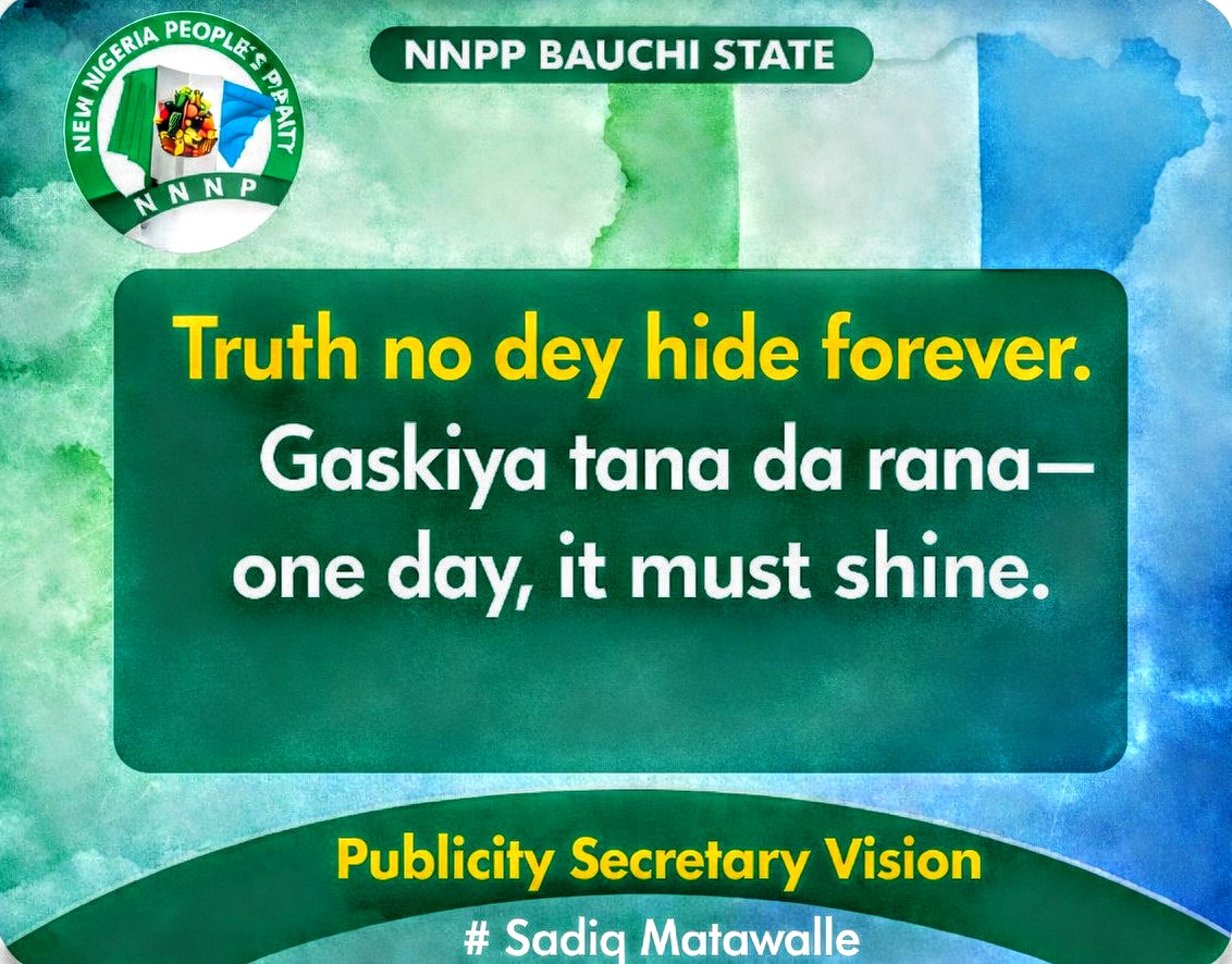 #NNPPBauchiState
#NewBauchiIsPossible
#NewNigeriaIsPossible
#NewGenerationMovement
