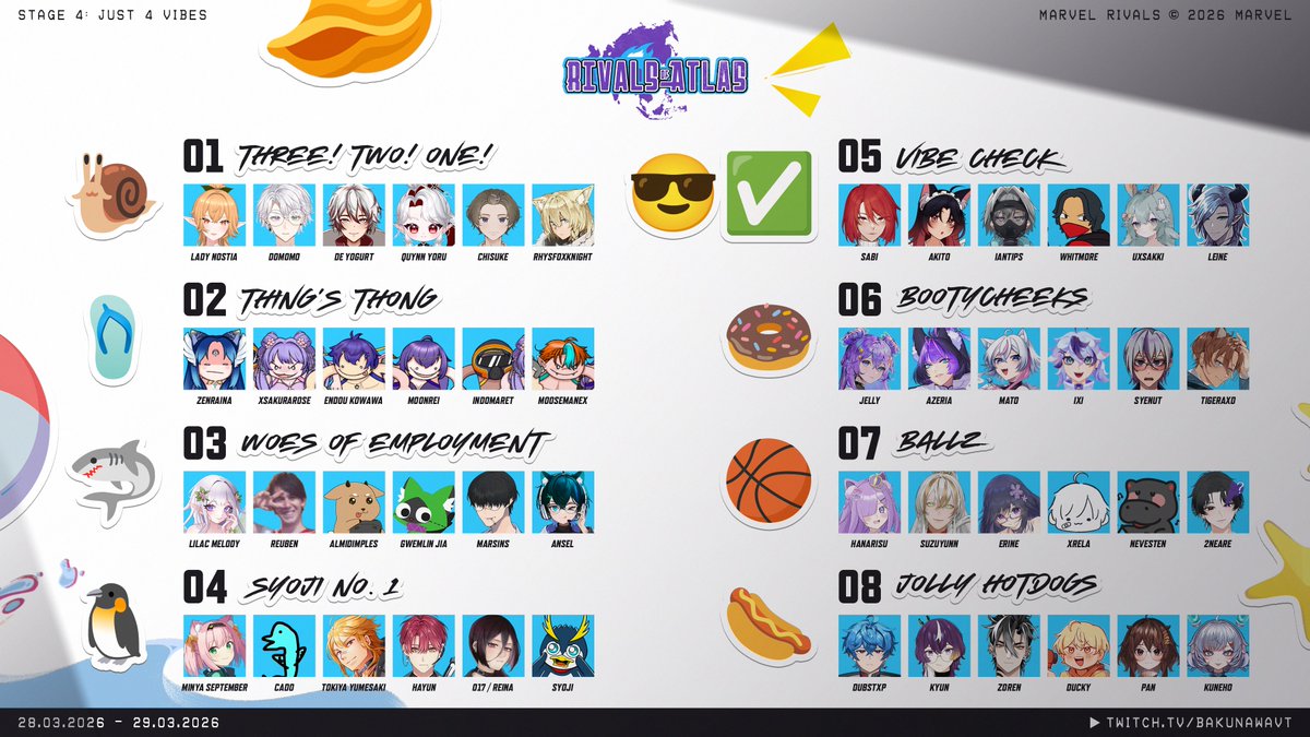 Bakunawa 🐍 VTuber Villain 🌙 Tourney 3/28-29 tweet media