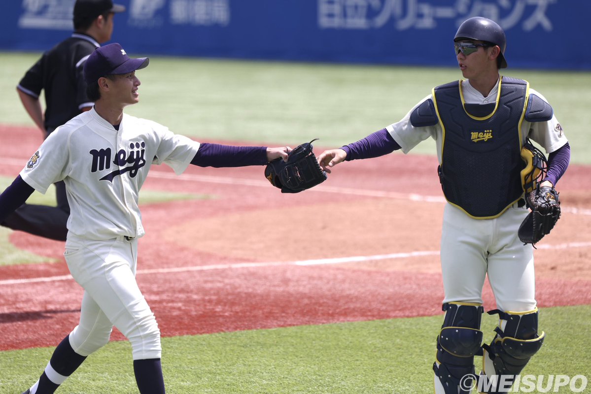 明スポ 硬式野球部担当 tweet media