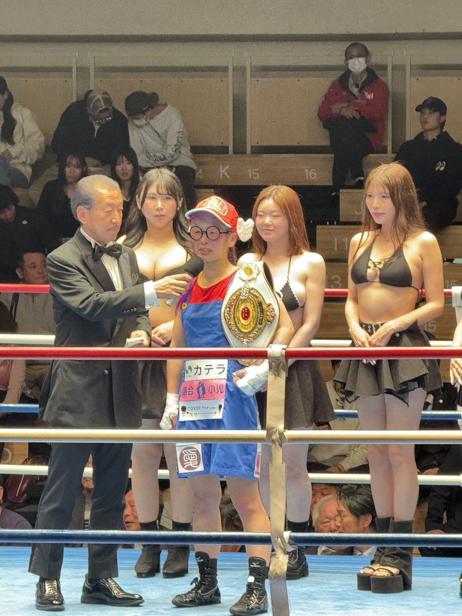 ＃モンブランみき 選手、坂本望愛選手を3-0（59対55×2・58対54）の判定で下し日本女子アトム級王座2度目の防衛に成功🥊おめでとう㊗️