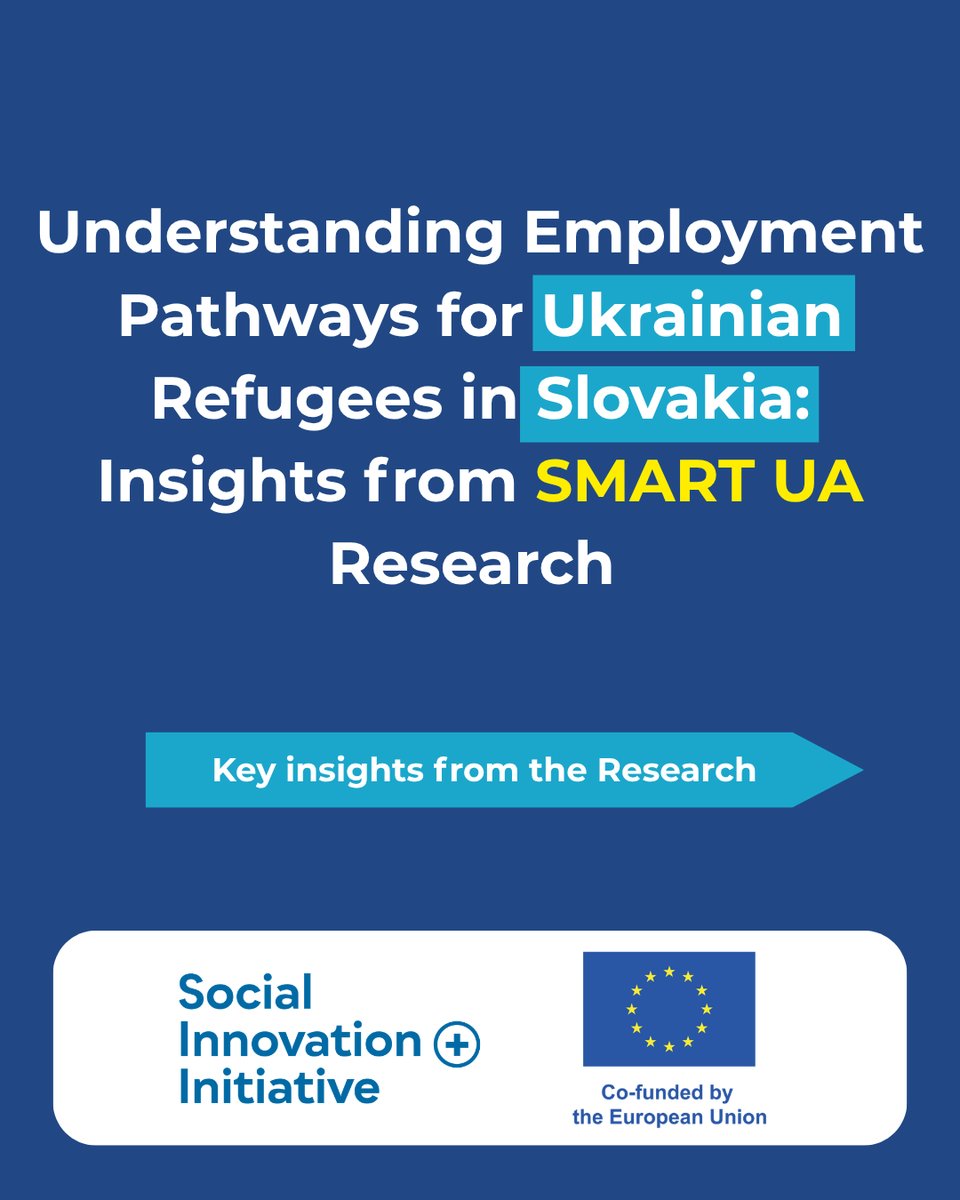 JRSEurope's tweet image. How do Ukrainian refugees access employment in Slovakia?
SMART UA research highlights key barriers such as language gaps, recognition of qualifications, alongside promising practices supporting access to work.
jrseurope.org/en/news/access…
#ESFplus #SocialInnovationPlus #EUfunds