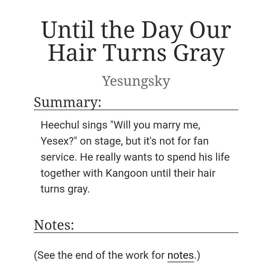 yesungsky's tweet photo. #yechul—Until the Day Our Hair Turns Gray 🦳
"Will you marry me, Yesex?"
https://t.co/nY2ubLOitM https://t.co/NvNjf17tvL
