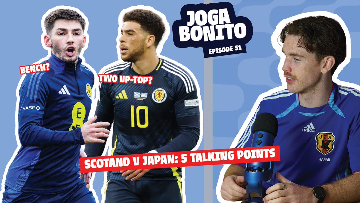 🏴󠁧󠁢󠁳󠁣󠁴󠁿 The return of Scotland chat… (finally!)

Callum and Fraser are back to preview the World Cup warm-up games.

📺 youtu.be/Nz_09HZEuMs?si…

#JogaBonito