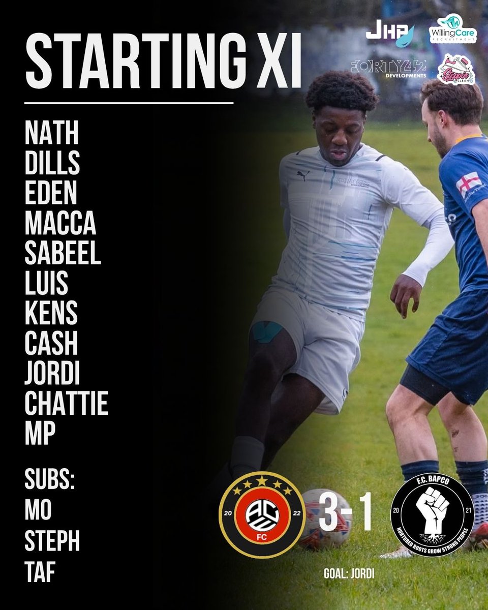 fcbapco's tweet photo. Result from Sunday: The Members lost 3-1 to Allied Community, a bad day at the office.

Allied Community 3-1 𝐅𝐂 𝐁𝐀𝐏𝐂𝐎
Reading Sunday League
Goals: Jordi

#BAPCOTURNS5 https://t.co/fP3eK2IAMT