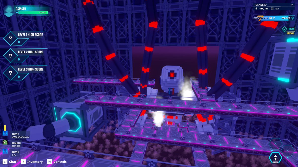 d4m4th's tweet photo. Deathbot spotted in The Sandbox Season 7. I’m definitely not panicking. @TheSandboxGame  https://t.co/KcBL8pACvN #Season7 https://t.co/P75Ixwl1PO