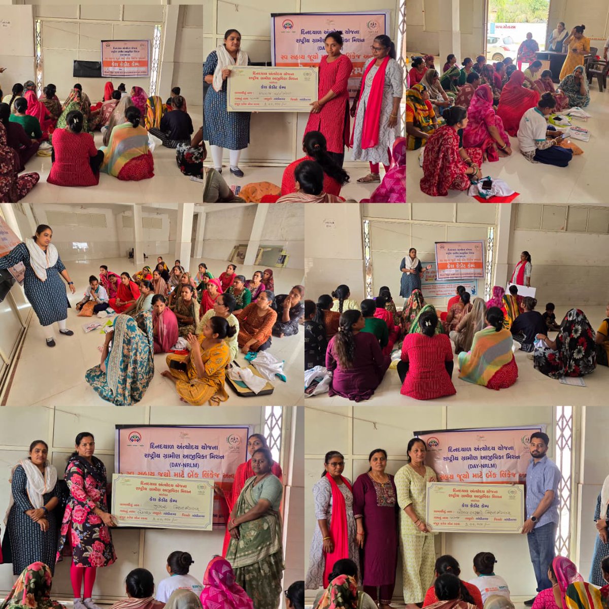 તા.૨૫/૩/૨૬ રોજ ગાંધીનગર જિલ્લા આલમપુર ખાતે NRLM યોજનાદ્વારા કેશ ક્રેડિટ કેમ્પમાં જેમાં સરપંચ,shgનાબેહનોદ્રારા કશ ક્રેડિટ કેમ્પમાં કુલ૩૫ shg જૂથો ૬૭,૮૯,૨૦૦/-ના ચેક,મંજુરિપત્રક ૧૫૦૦૦૦/-નું વિતરણ કરવામાં આવ્યું.કુલ૩૬ SHGને ૬૯,૩૯,૨૦૦/-નો કેશક્રેડિટકેમ્પ કરવામાં આવ્યો <a href="/GlpcLivelihood/">Mission Mangalam</a>