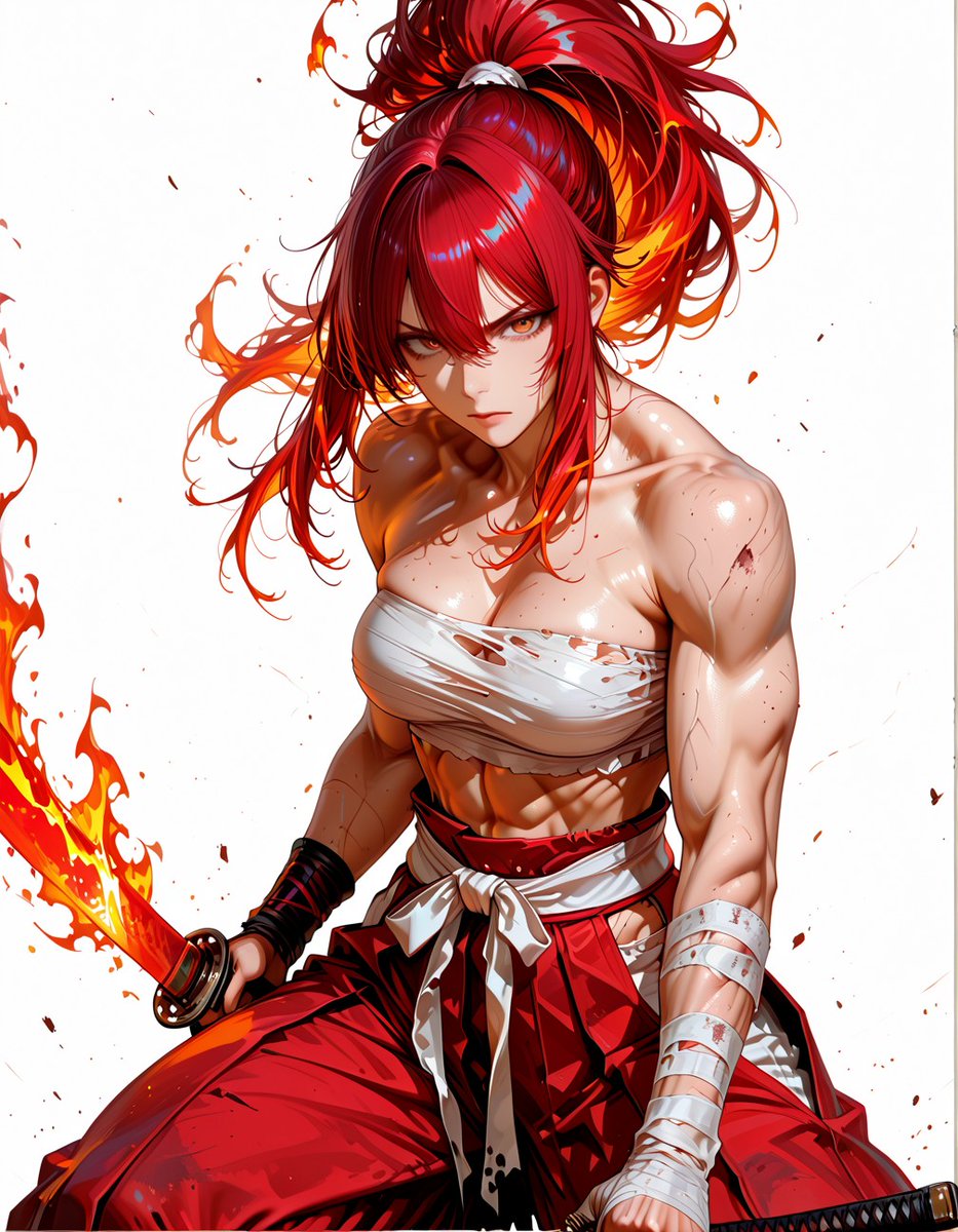 YAlan74787's tweet photo. #ErzaScarlet #FairyTail #エルザ・スカーレット #フェアリーテイル #Samurai #Katana #Sarashi #MuscularWoman #FireSword #AIArt #AIイラスト
SFW illustration. https://t.co/6w1pFaJT5Y