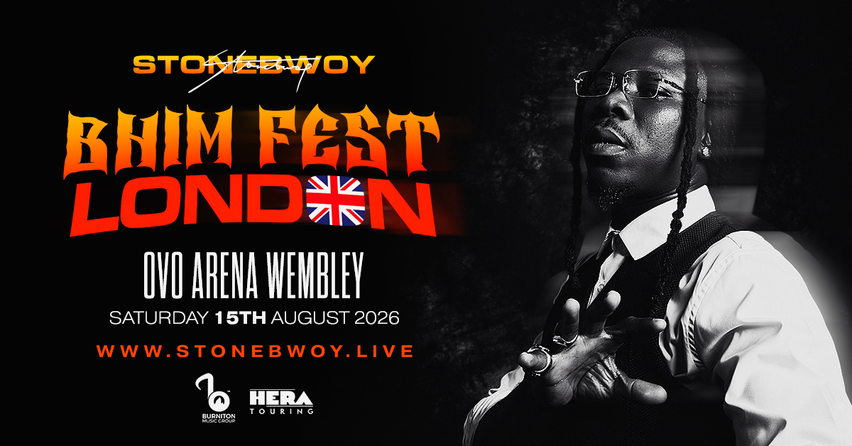 NEW // <a href="/stonebwoy/">THE TORCHER</a> will take over the <a href="/OVOArena/">OVO Arena Wembley</a> Wembley with his BHIM Festival on August 15.

Get tickets at 10am next Thursday (April 2)🔥tinyurl.com/bdct7dpa