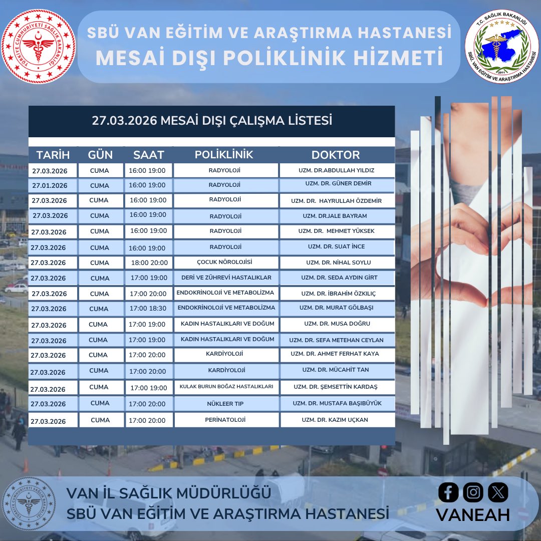 S.B.Ü. Van Eğitim ve Araştırma Hastanesi tweet media