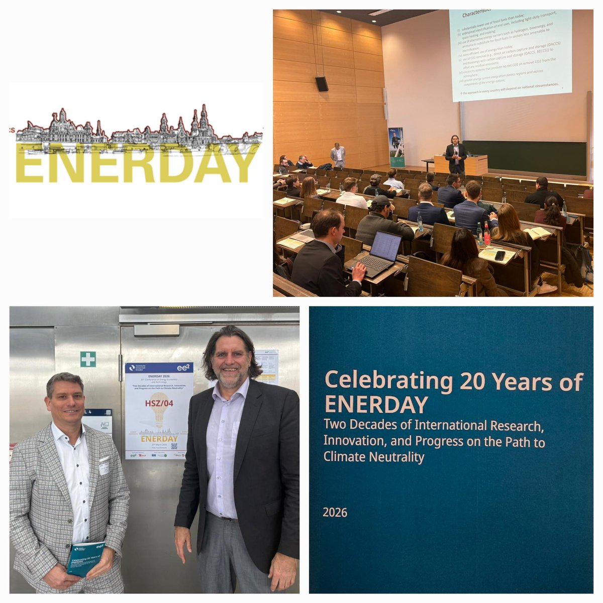 andreasloeschel's tweet photo. Celebrating 20 Years of #ENERDAY. Es war mir eine Freude und Ehre, heute die Keynote bei dieser tollen Energiekonferenz an der @tudresden_de zu halten. Herzlichen Glückwunsch und Danke an Dominik Moest und Team für die Organisation und die Einladung.
https://t.co/d3RLQEuef8 https://t.co/8agcslkuk2