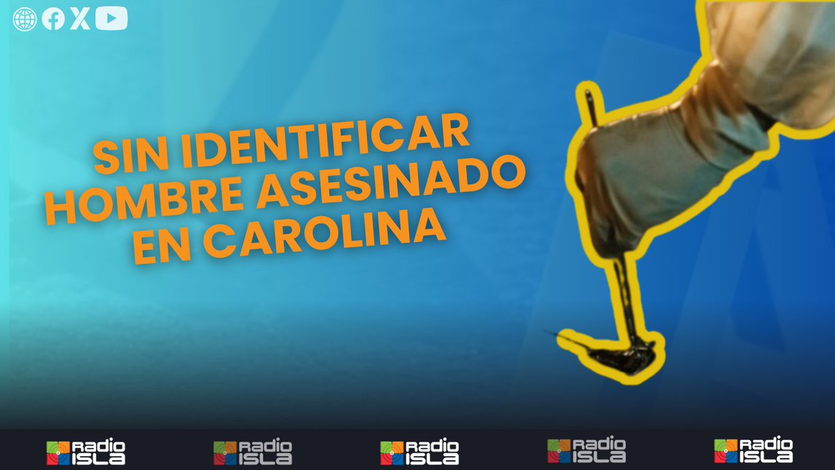 radioislatv's tweet image. ⚠️ Sin identificar hombre asesinado en Carolina

radioisla.tv/sin-identifica…

#asesinato #Carolina #CIC #heridasdebala #investigación #Seguridad