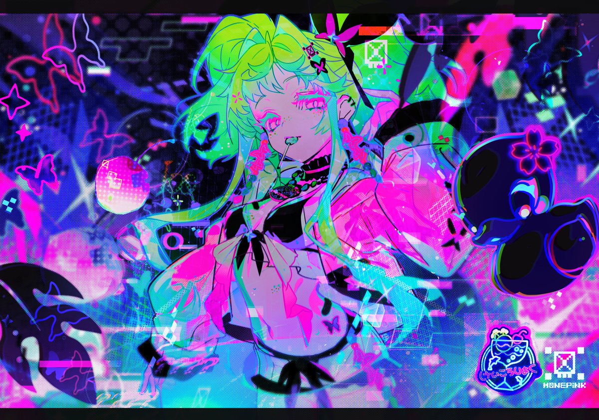 ホネピンク@ネオン和風 tweet media