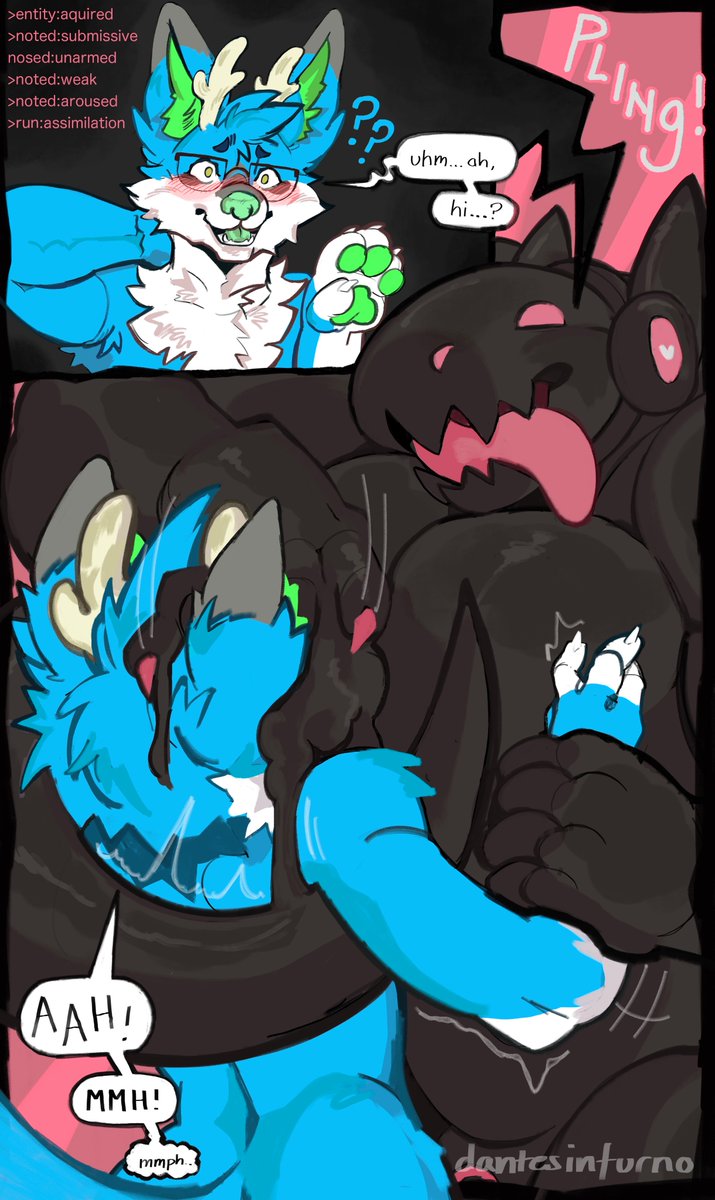 dantezinfurno's tweet photo. goo protogen drone is hungry for @Dogfish111111 [COMIC] https://t.co/N9zAH6eS3J