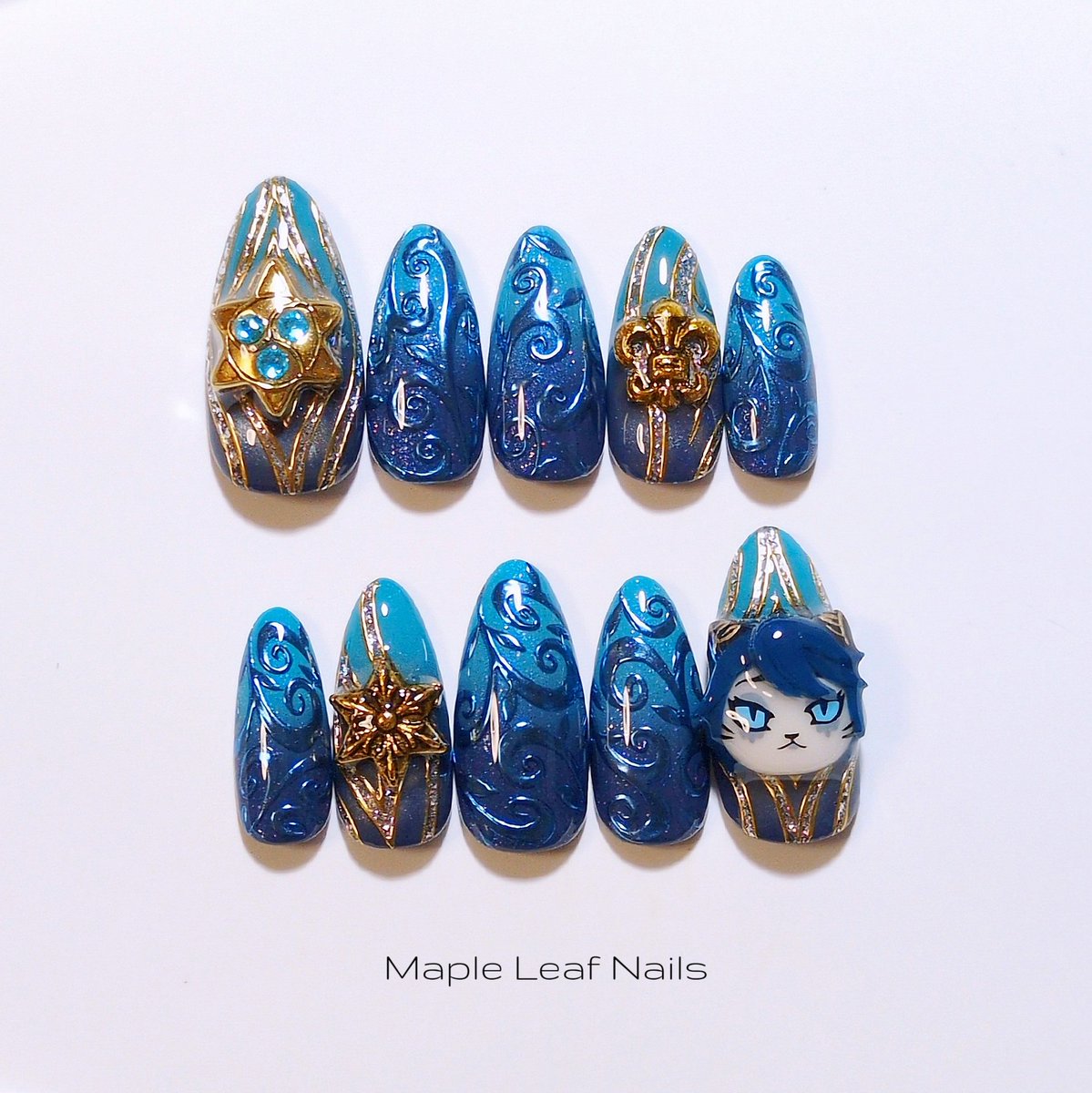 𝑴𝒂𝒑𝒍𝒆 𝑳𝒆𝒂𝒇 .ネイルチップ販売 tweet media