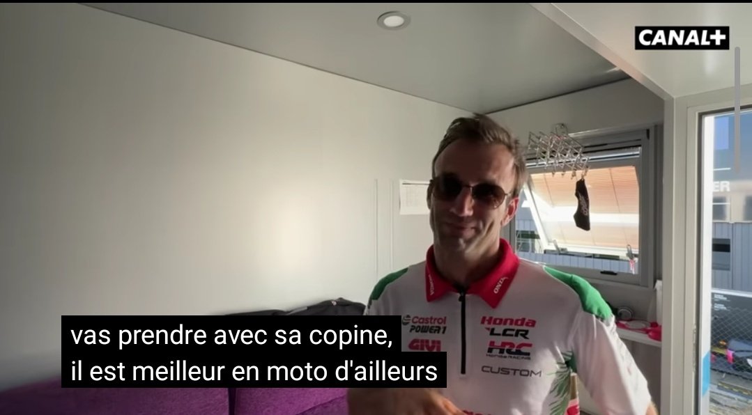 Team Zarco - Saison 3, épisode 2. 

Zarco balance, les parois sont comme ça 🤏🏻