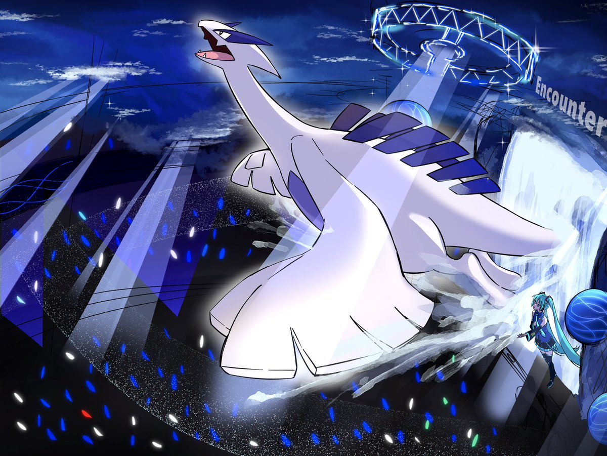 現地でのルギアは体感このくらいの迫力でした
#ポケミクライブ #初音ミク