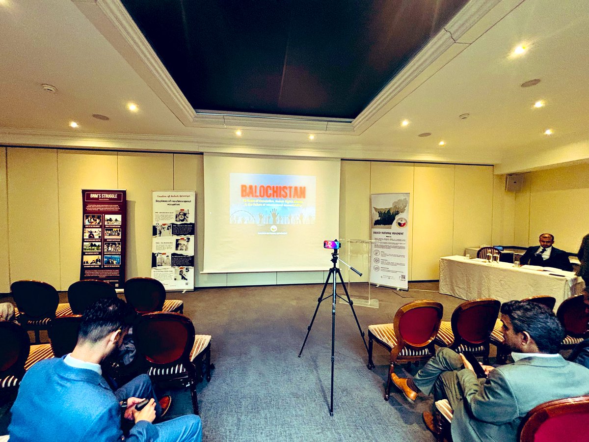 The Baloch National Movement’s 11th international conference is about to begin in Geneva, titled “Balochistan: 78 Years of Occupation, Human Rights Abuses, and the International Failure of Accountability.”

A diverse panel of speakers—including political leaders, journalists, and