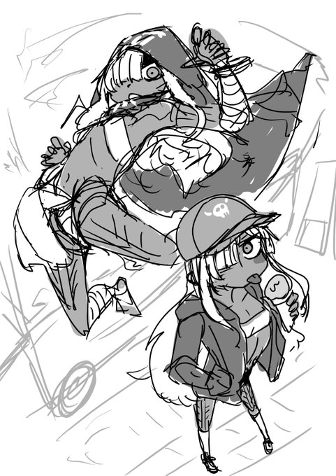 すけべのラフー
方向性は決まったのでキャラ造形もちっと詰める 